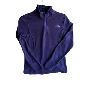 The North Face Women's 1/4 Zip Fleece Pullover Sweater Plum Purple Size S/P